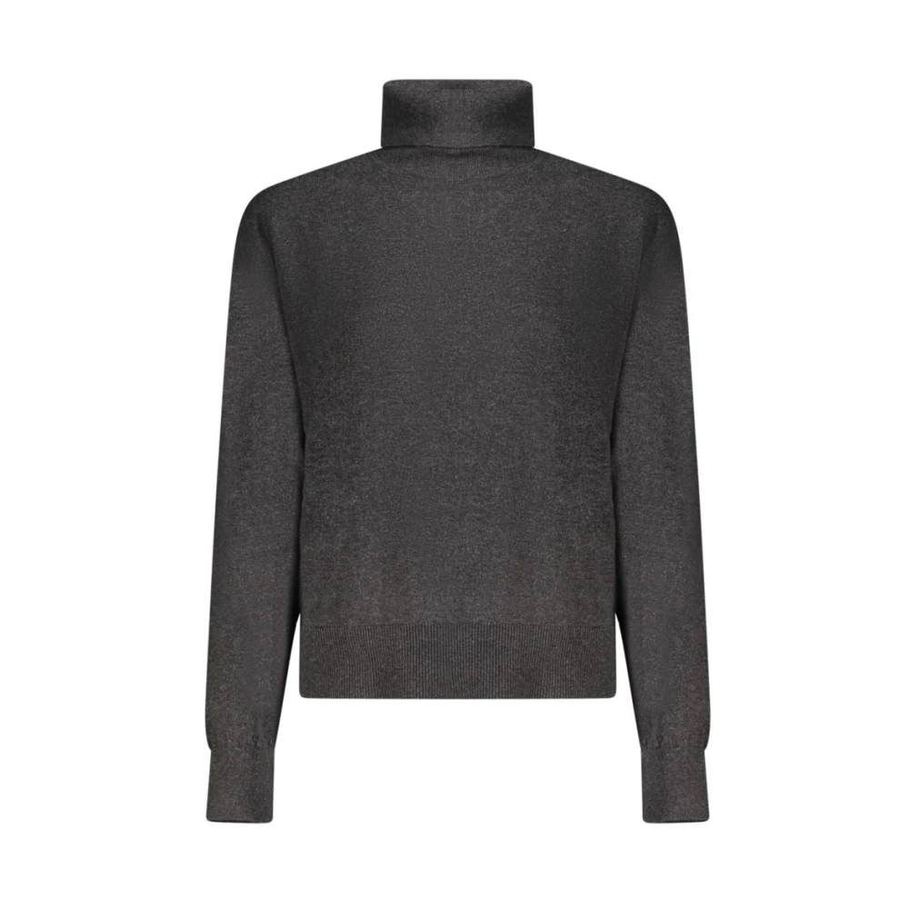 Pepe Jeans, Damen, Pullover, Black Cotton Women Sweater, Schwarz, (L) - Bild 4