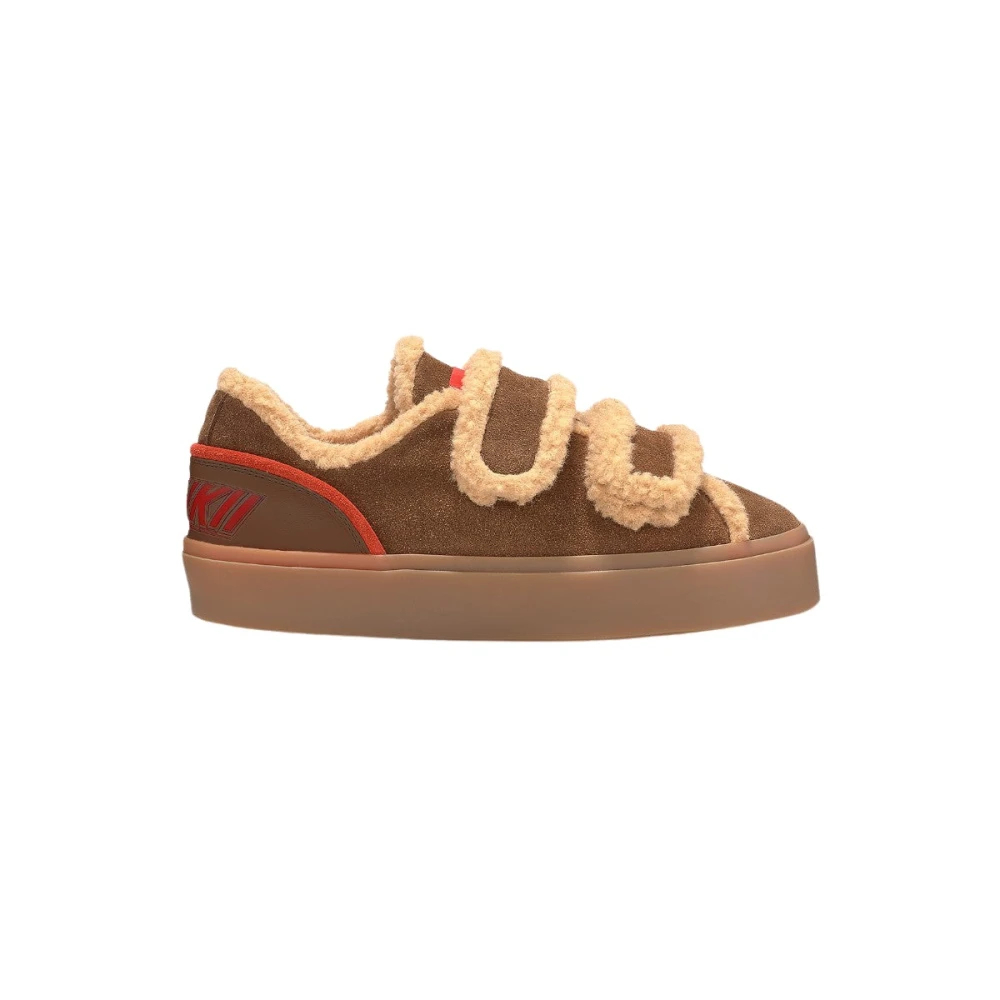 Inuikii - Shearling Low Velcro - Shoes - Damen - Braun - 37 Eu