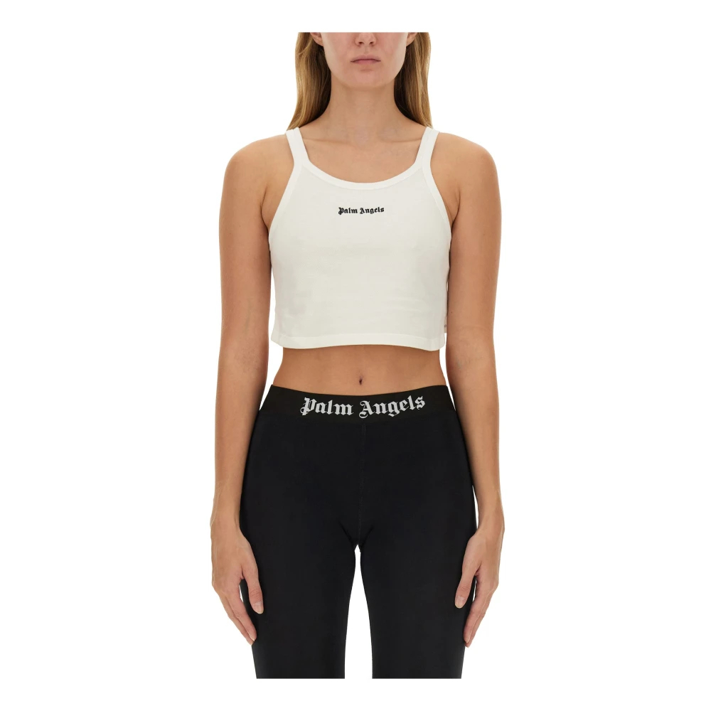 Palm Angels Damen Weiß - Classic Logo Tank Top - Tops - Xs