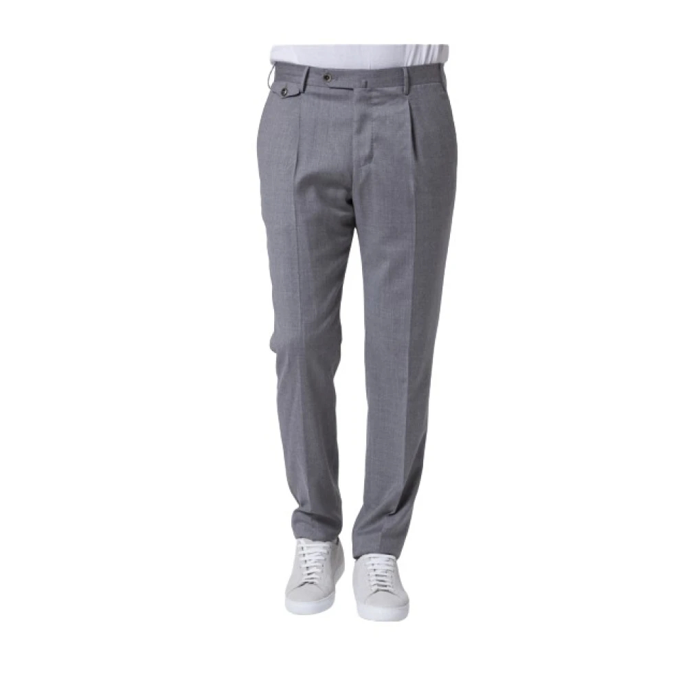 Pt Torino Herren Grau - Pantalon À Pinces Gris - Trousers - 4XS