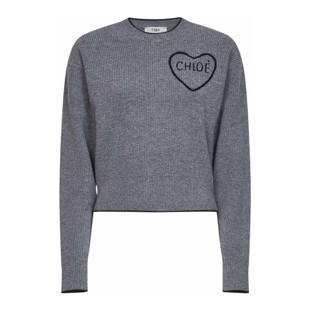 Chloé , Damen, Strickwaren, Grau, S - Bild 2