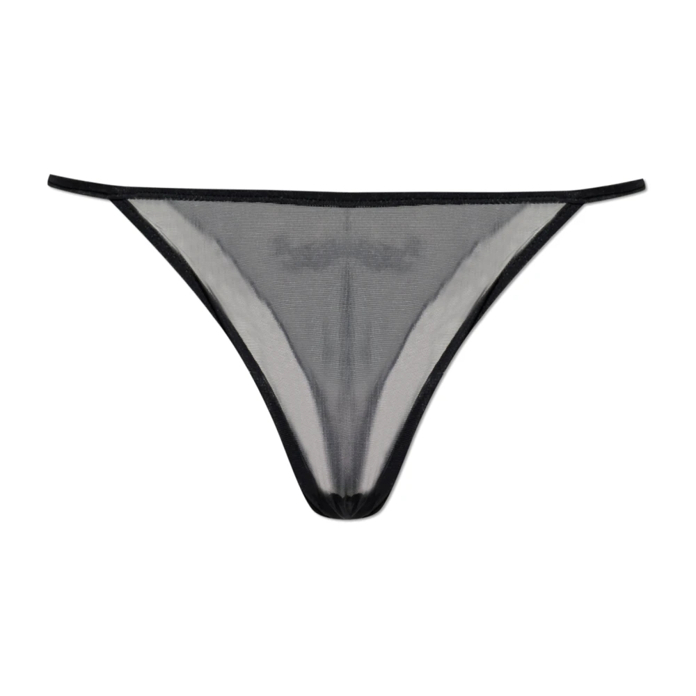 Dsquared2 Damen Schwarz - Briefs Mit Pailletten-Logo - Underwear - K - 2XL