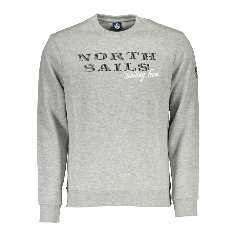 North Sails, Herren, Pullover, Grigio Cotton Men Sweatshirt, Grau, (S) - Bild 5
