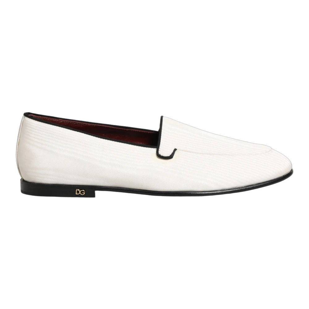 Dolce & Gabbana Herren Weiß - Loafers Dress Schuhe - Shoes - 41 Eu