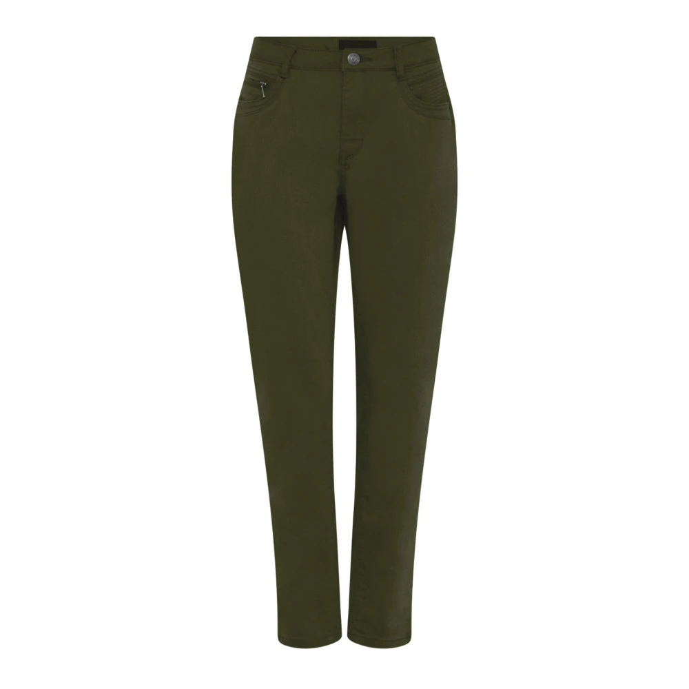 C.ro Damen Grün - Dunkelgrüne Klassische Hose - Trousers - Xl