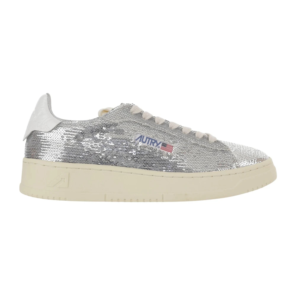 Autry Damen Silber Dallas Low Sneaker Eu Größe 39/Uk Größe 6 - Bild 4