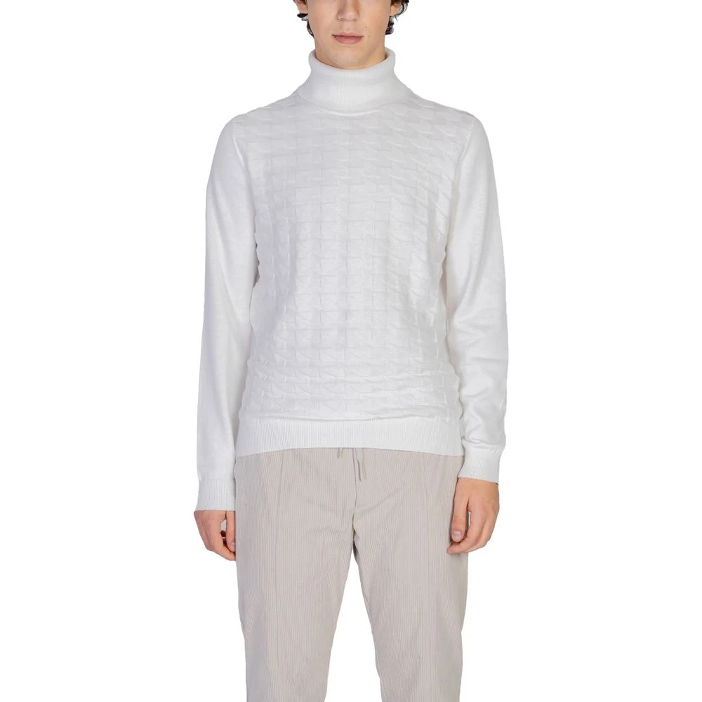 Antony Morato Herren Weiß - Regular-Fit Rollkragenpullover - Knitwear - 2XL