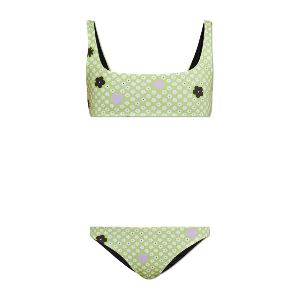 Mm6 Maison Margiela Damen Grün - Bikini Mit Blumendruck - Swimwear - Xs