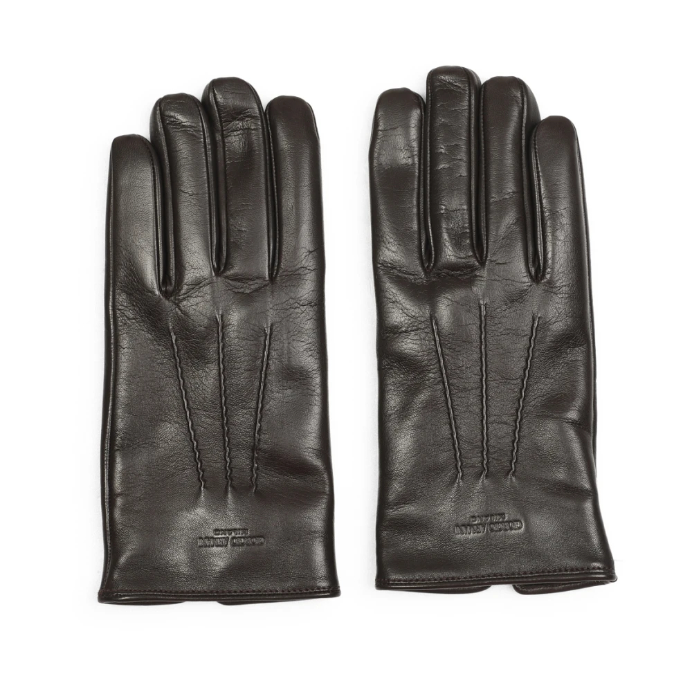 Giorgio Armani Herren Braun - E Lederhandschuhe Für Männer - Accessories - M