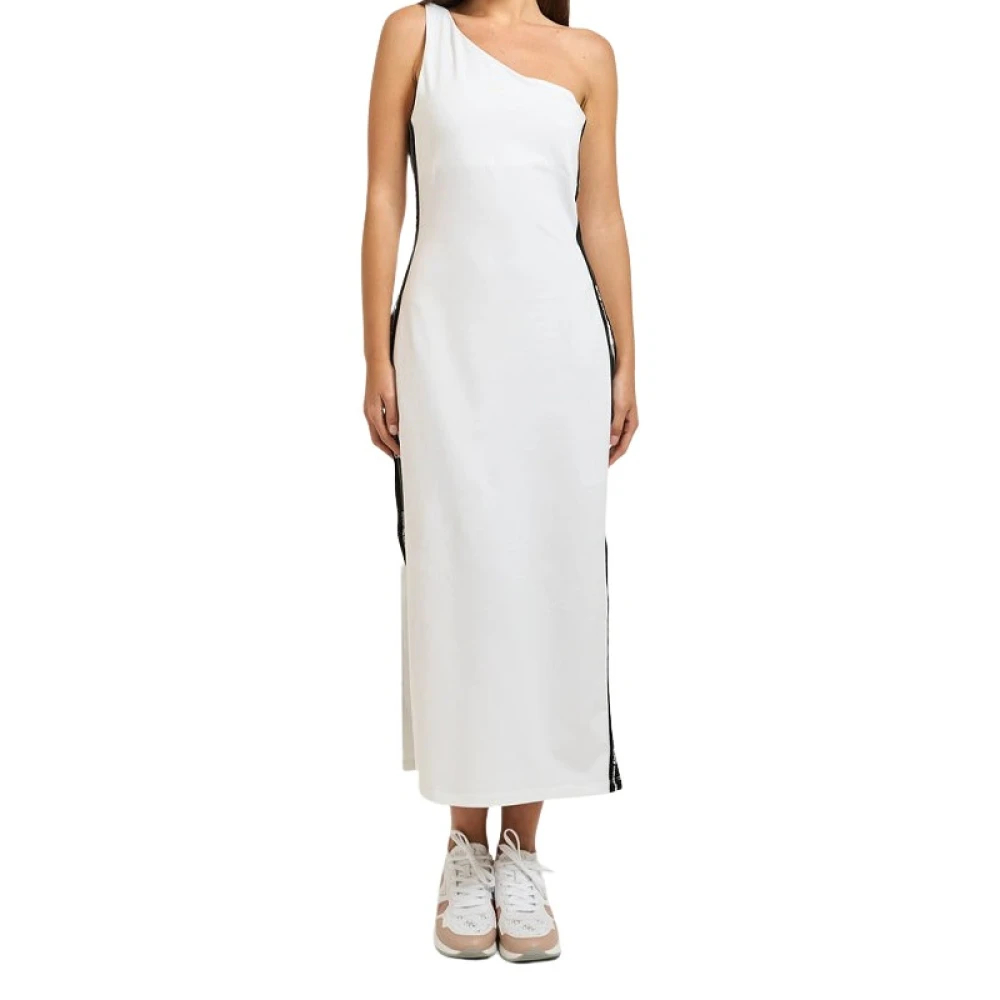 Emporio Armani Damen Weiß - Logo Series Tape Dress - Dresses - L