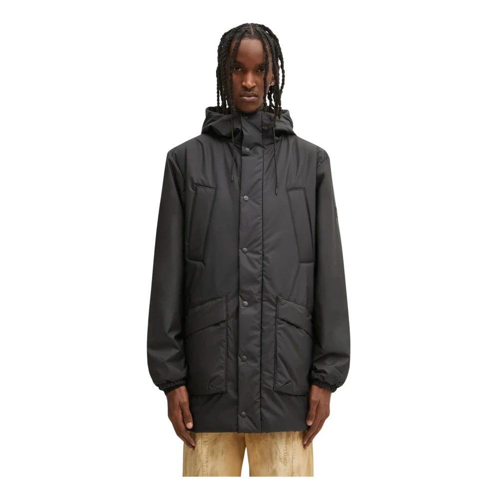 Rains Noir Isolierte Cargo Regenjacke Lohja W3t2 - Bild 4