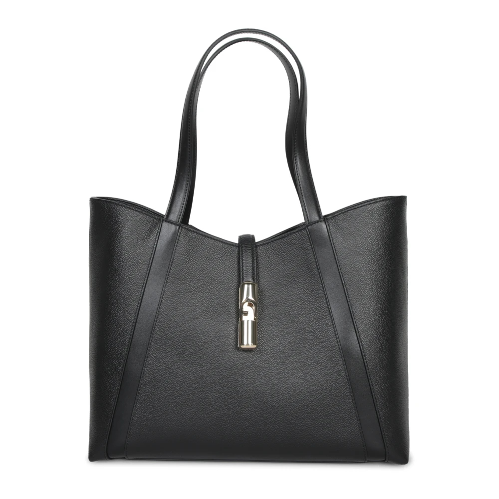Furla - Elegante Silberne Hobo-Tasche - Bags - Damen - Schwarzk - One Size