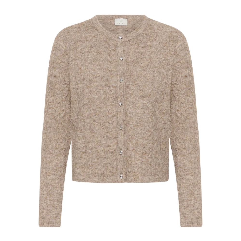 VAN GRAAF Kaffe Damen Beige Strickjacke Kamelanie Extra Groß - Bild 4