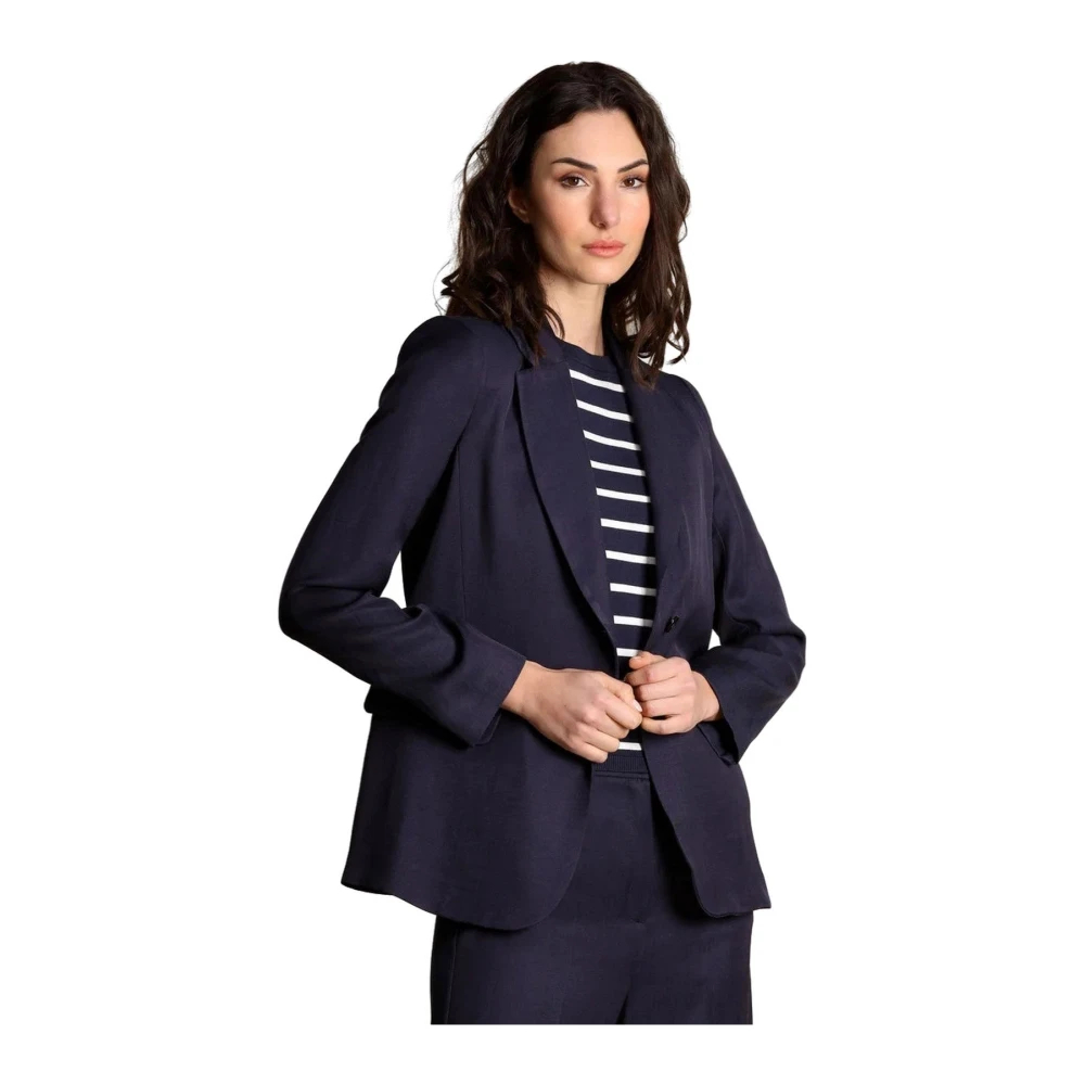 Emme Di Marella Damen Blau - Emmcharme1 Jacket - Jackets - M