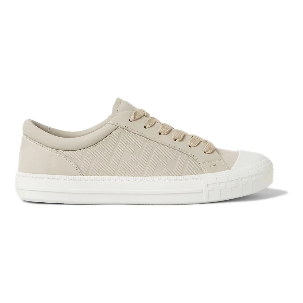Fendi Herren Beige - Domino Sneaker - Shoes - 41 Eu