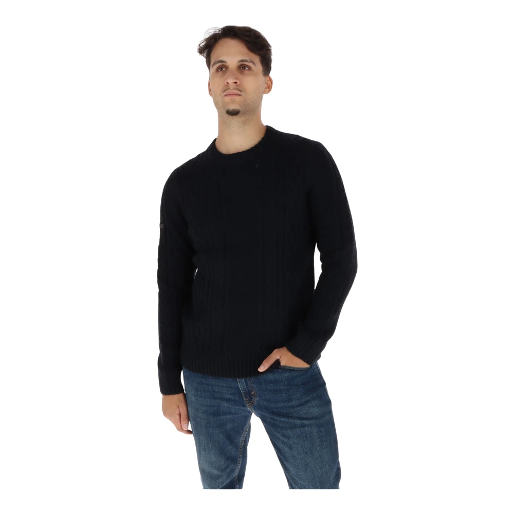 Superdry Bleu Dreifach Gezogener Pulli Jacob Cable - Bild 3