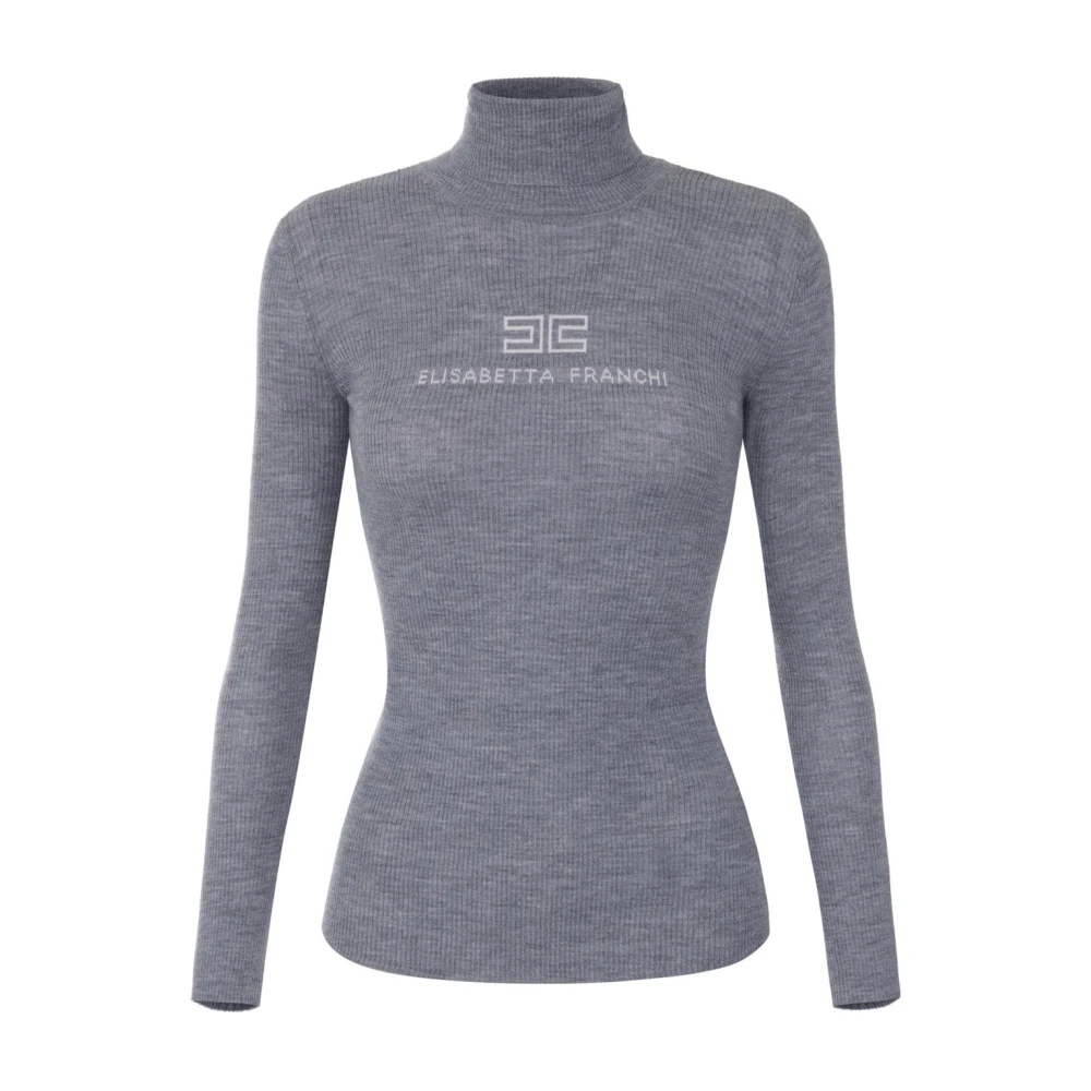 Elisabetta Franchi , Damen, Strickwaren, Grau, Xs - Bild 2