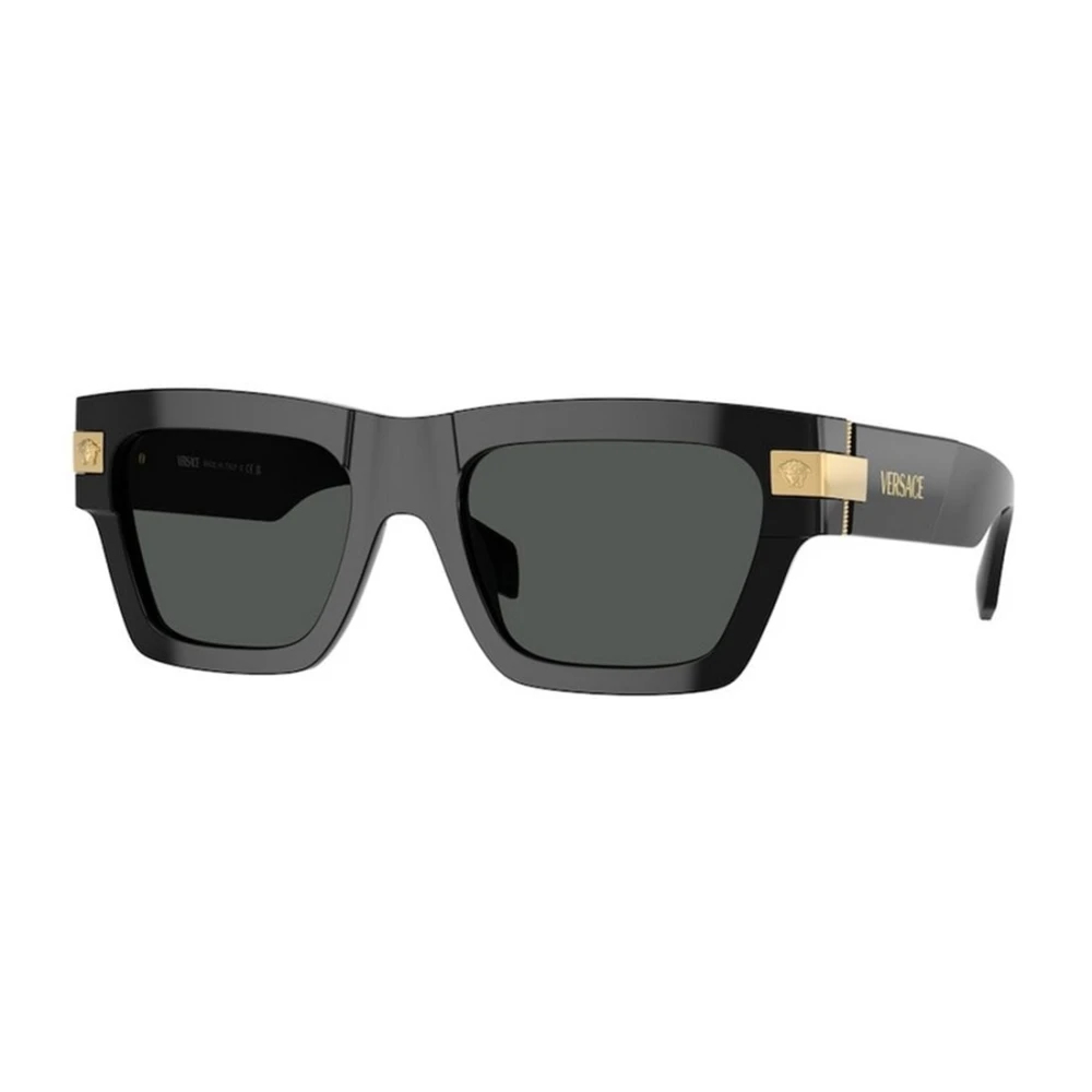 Versace Herren Grau Ve4464 Gb1/87 Sonnenbrillen Acetat Schwarz Quadratisch Normal - Bild 5