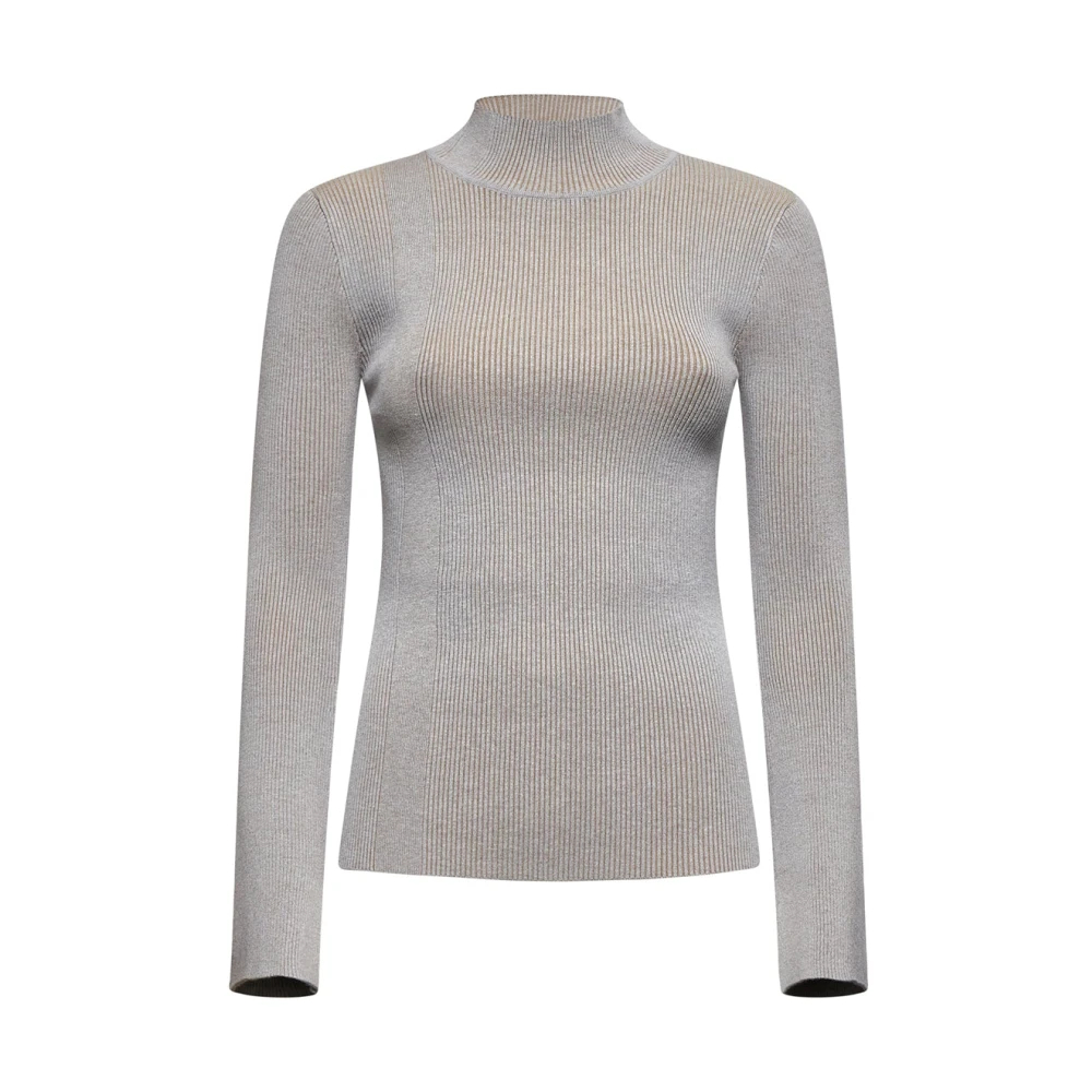 Silvian Heach Damen Grau - Gerippter Rollkragenpullover - Knitwear - 2XS