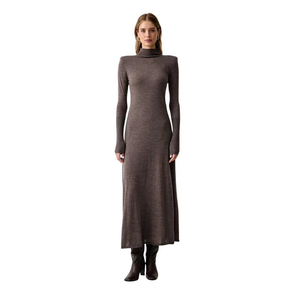 Pinko Damen - Langes Rollkragenkleid Aus Merinowolle - M - Bild 7