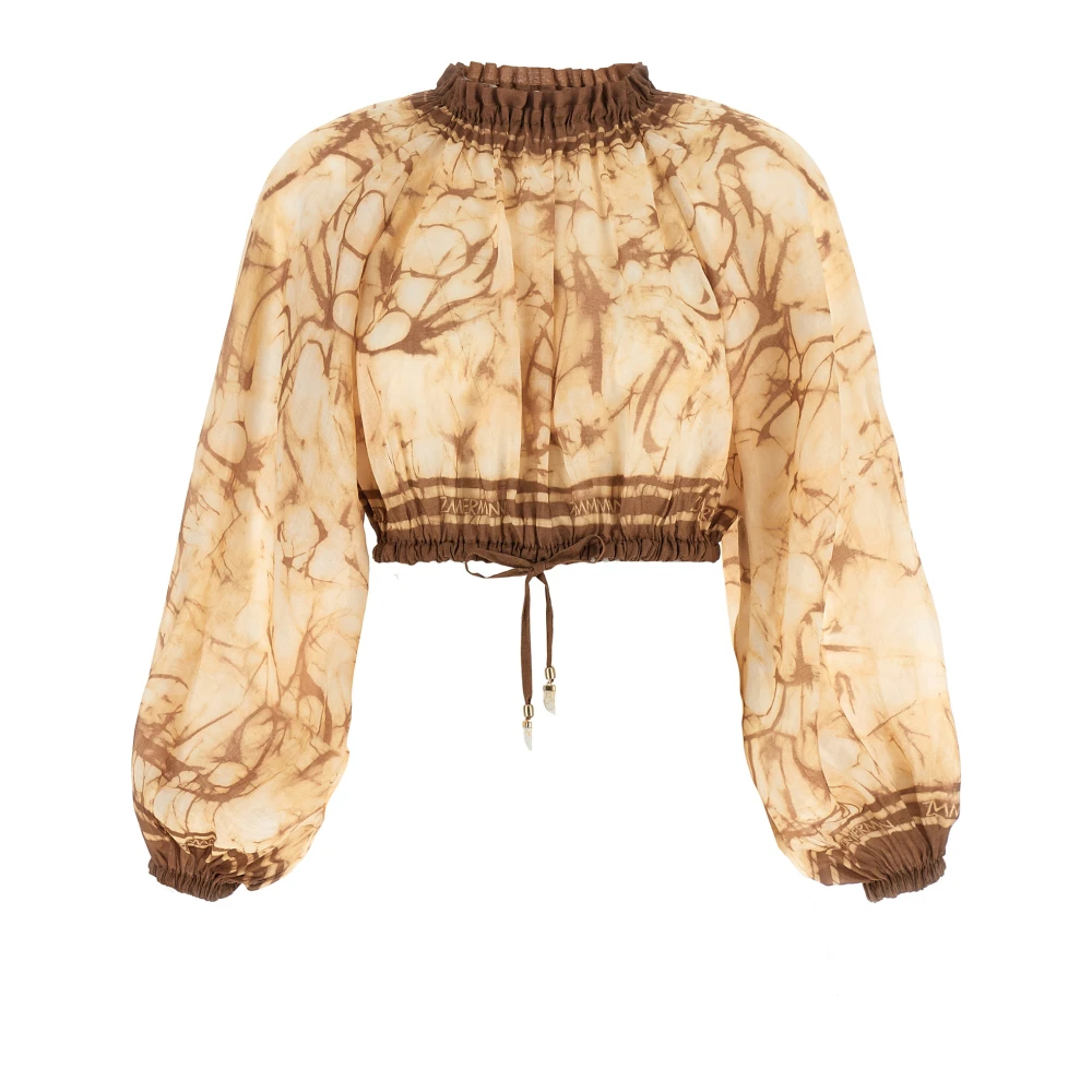 Zimmermann Damen Beige - Indra Bodice - Blouses & Shirts - M