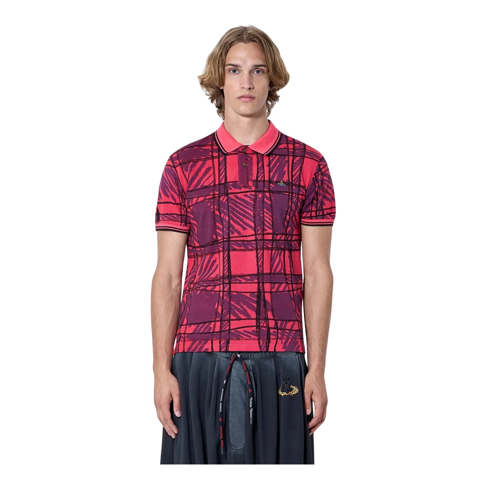 Vivienne Westwood - Klassisches Poloshirt - Tops - Herren - Rosa - L