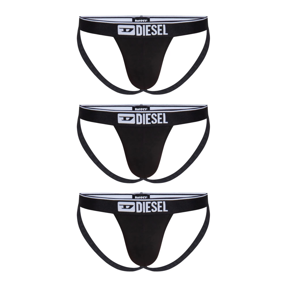Diesel Herren Schwarz - Jockstrap Dreierpack - Underwear - K - 2XL
