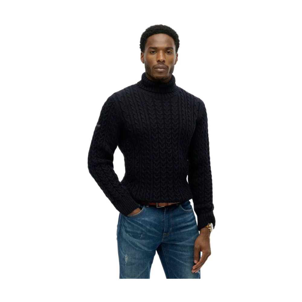 Superdry Blau Drehschal Mit Rollkragen Jacob - Bild 4