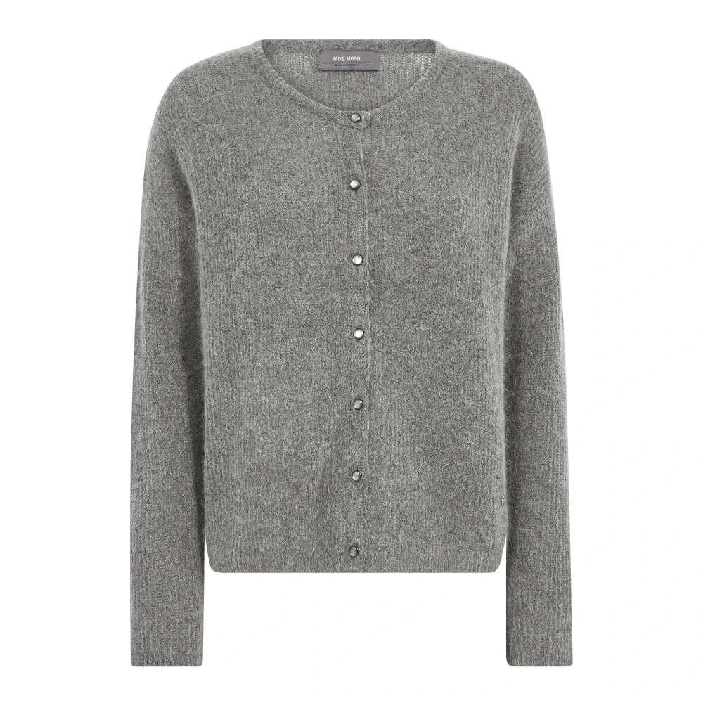 Mos Mosh - Mmalmine Knit Cardigan Grey Melange - Gr. - Xs - Bild 4
