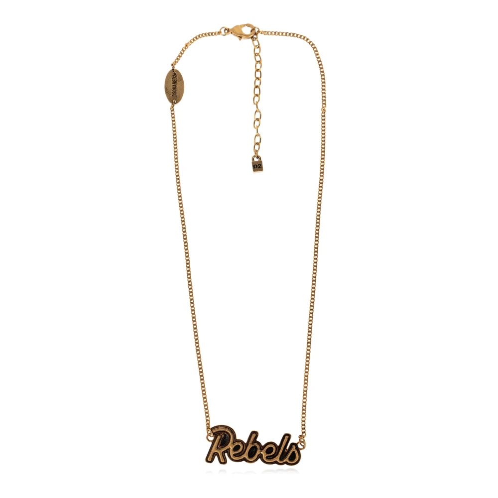 Dsquared2 Herren Gelb - Rebels Necklace - Accessories - One Size