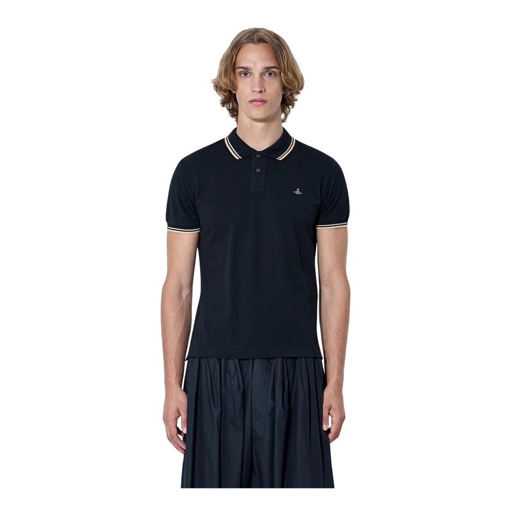Vivienne Westwood - Klassisches Poloshirt - Tops - Herren - Schwarzk - 2XL