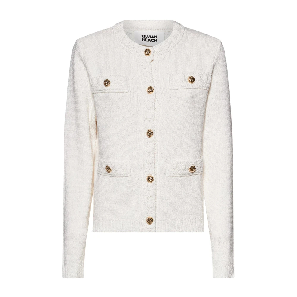 Silvian Heach Damen Weiß - Farlawa Cardigan - Knitwear - L