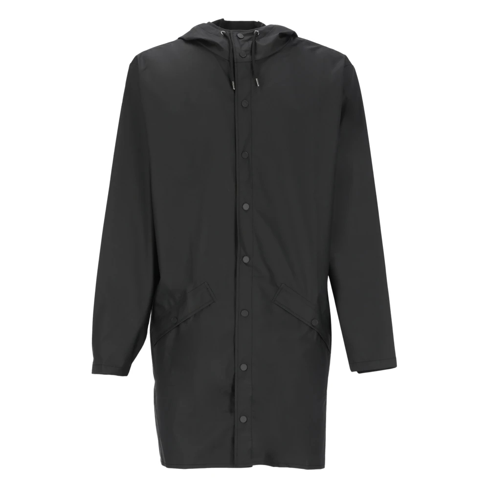Rains Unisex Schwarz Long Jacket | Rainwear | | S - Bild 9