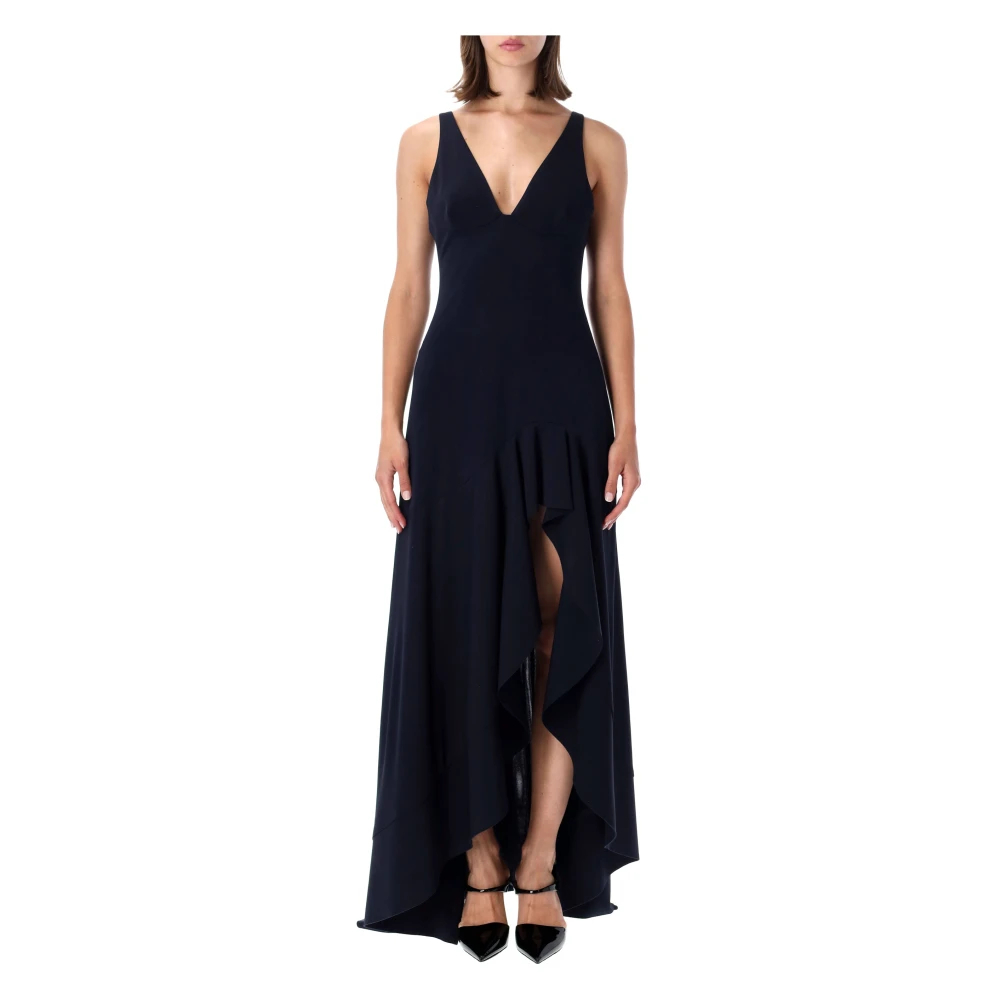 Stella Mccartney - Frill Langkleid - Dresses - Damen - Blau - M