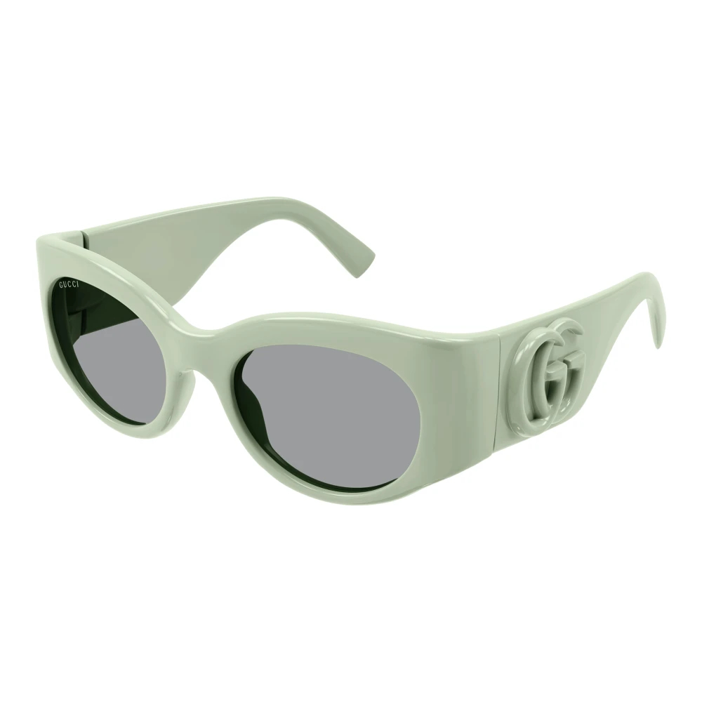 Gucci Damen Grün - Sonnenbrille Mit Ovalem Rahmen - Accessories - 53 Mm