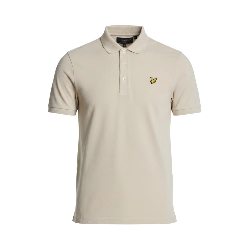 Lyle and Scott Poloshirt Plain Ecru - Größe L - Bild 9