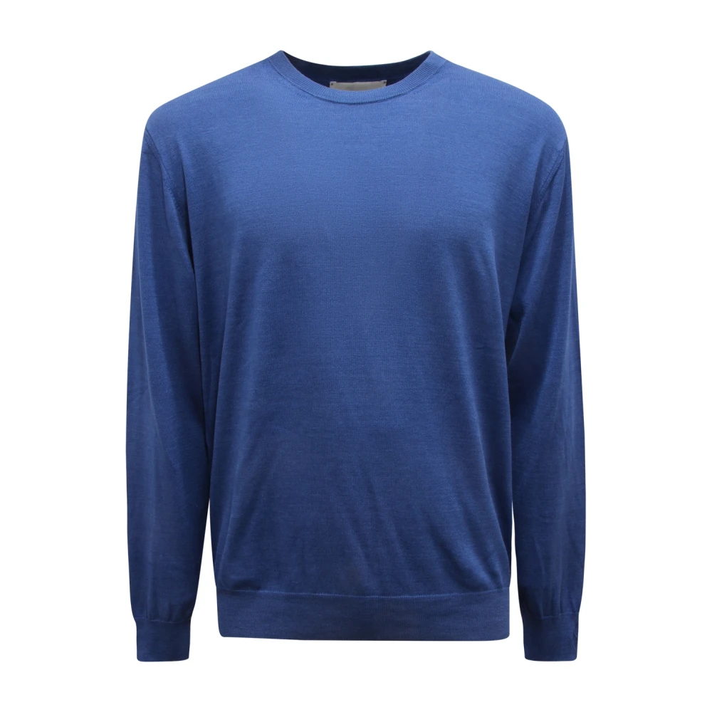 Ballantyne Herren Blau - R Neck Pullover - Knitwear - 2XL