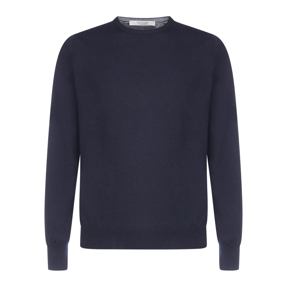 D4.0 Herren Blau - Round-Neck Strickwaren - Knitwear - 2XL