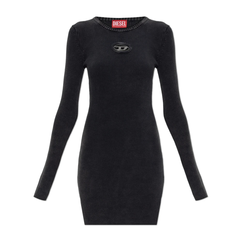 Diesel - M-Anchorage-Ls Kleid - Dresses -Damen -Schwarzk -L
