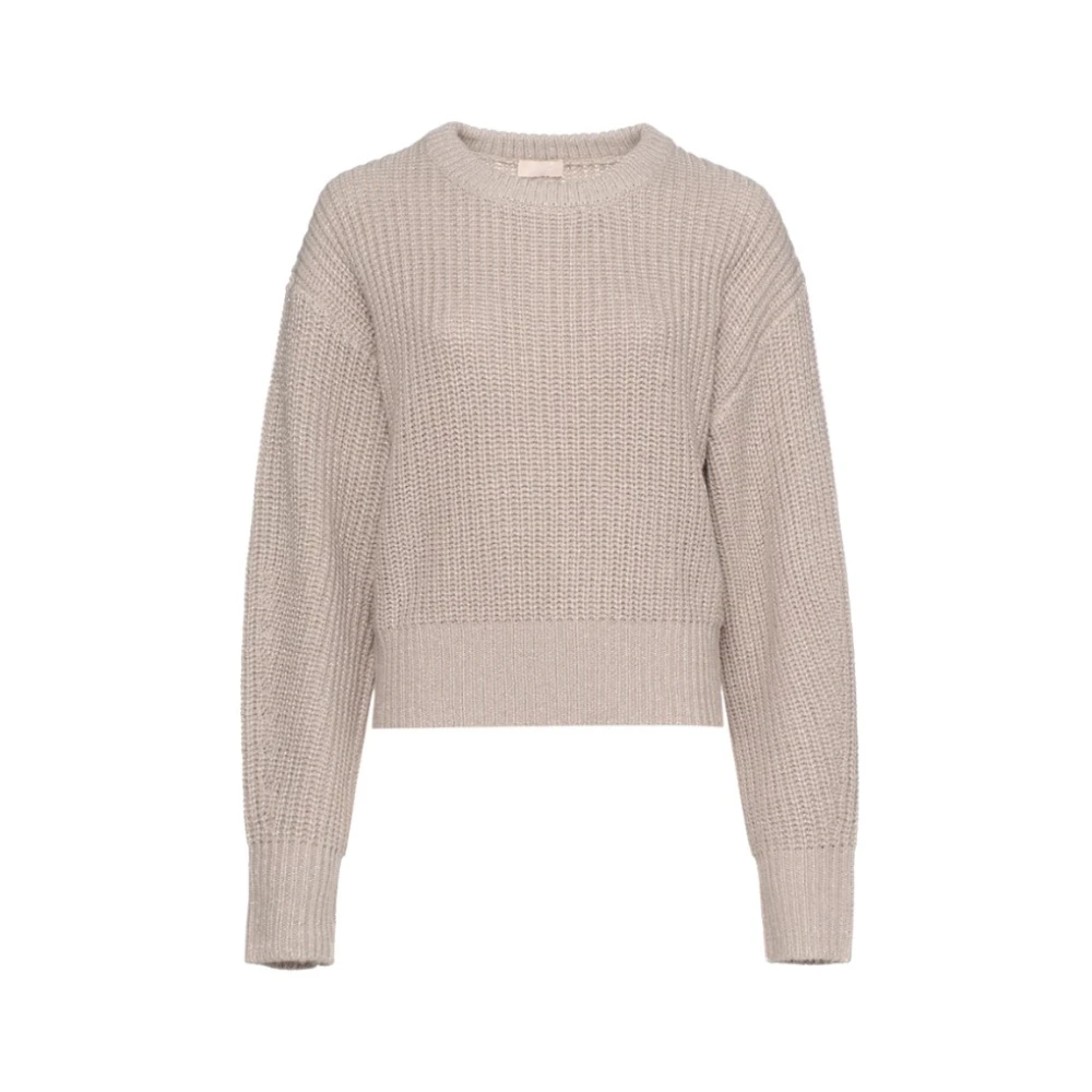 Liu Jo Damen Beige - Woll- Und Alpaka-Pullover - Knitwear - M