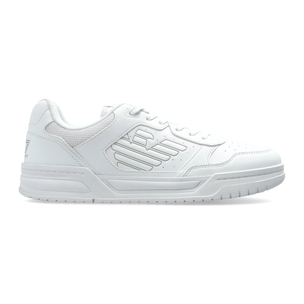 Emporio Armani Ea7 Herren Weiß - Sportschuhe Mit Logo - Shoes - 43 Eu