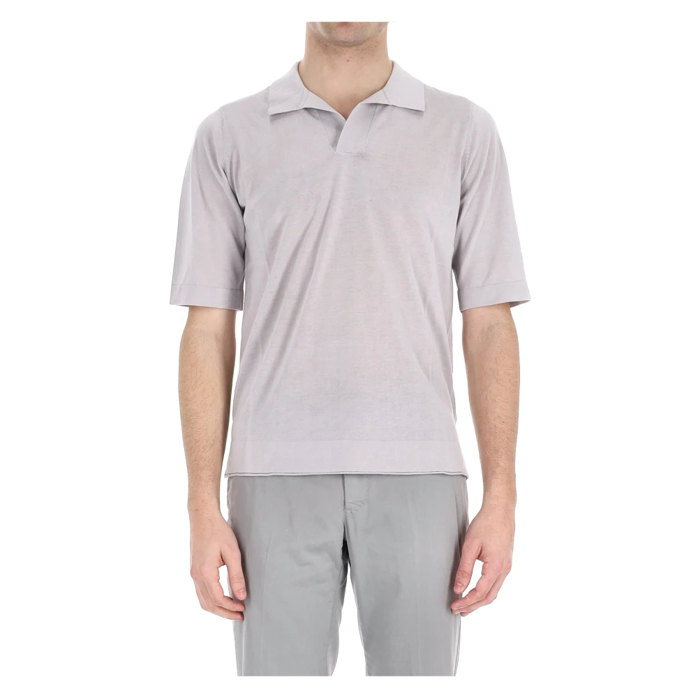 Ballantyne Herren Grau - Casual Polo In - Tops - L