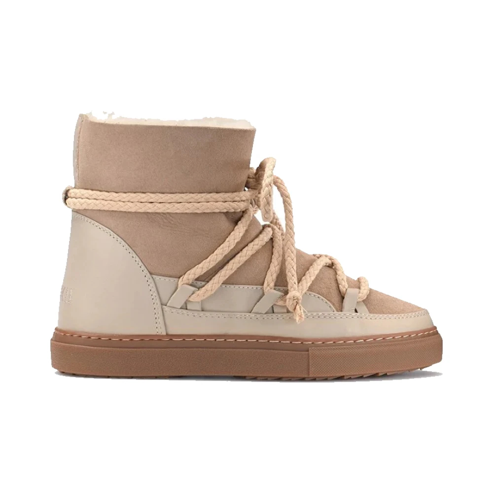 Inuikii Damen Beige Für 1001.003.0122 Lederstiefel Classic (39), Flach, Schnürung, Lässig - Bild 4