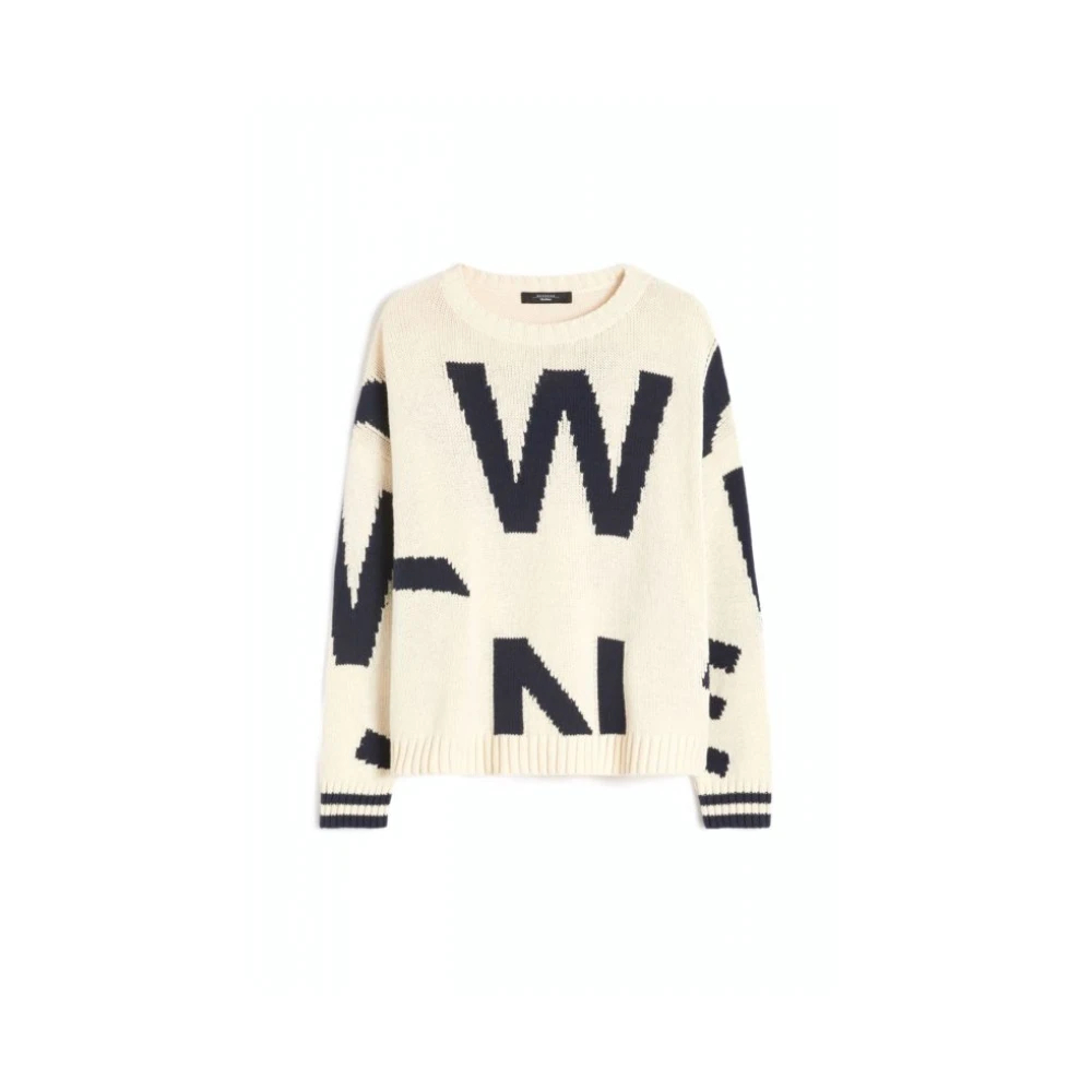 Weekend Max Mara Damen Beige - Rundhals-Strickwaren - Knitwear - S