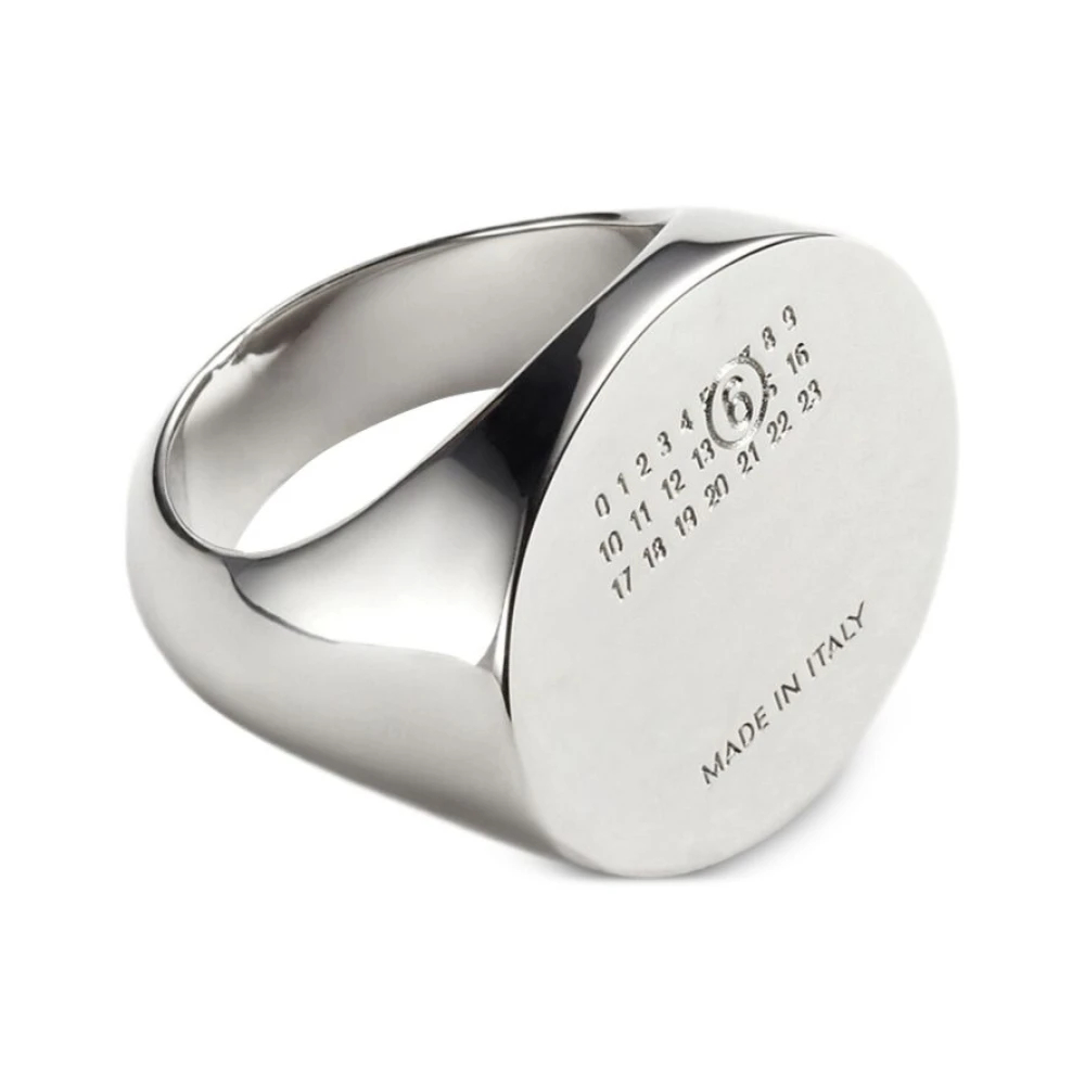Mm6 Maison Margiela Damen Grau - Numerischer Siegelring - Accessories - M