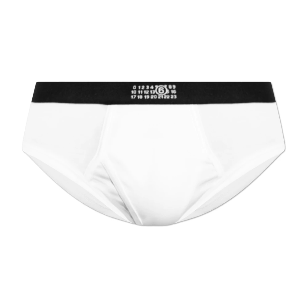 Mm6 Maison Margiela Herren Weiß - Logo Briefs - Underwear - 2XL