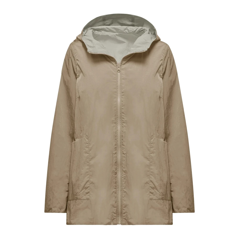 Bomboogie Damen Beige - Wende-Regenmantel In A-Linie - Jackets - M