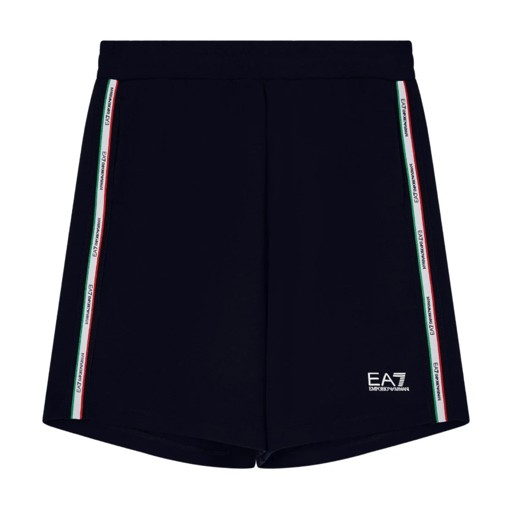 Emporio Armani Ea7 Herren Blau - Italian Spirit Bermuda-Shorts Aus Baumwollmischung - Shorts - 2XL