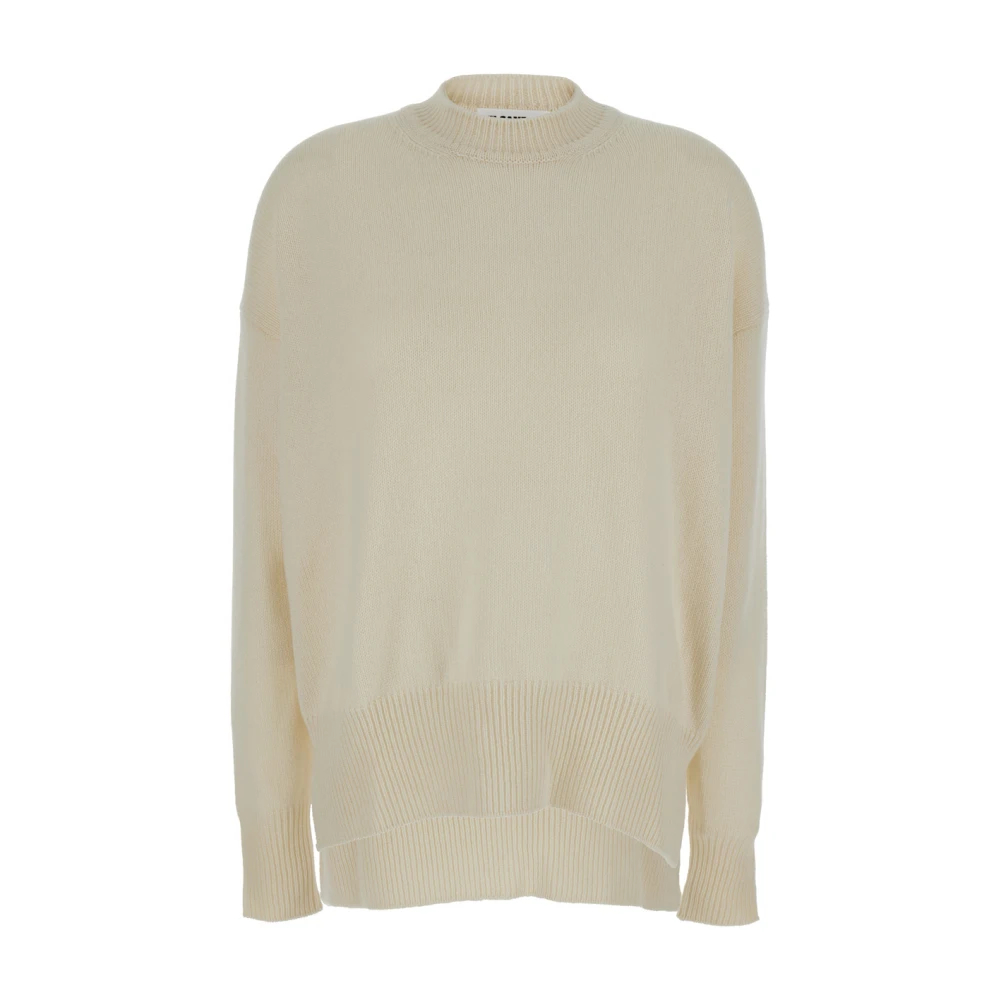 Jil Sander Damen Beige - Rippenstrickpullover - Knitwear - S