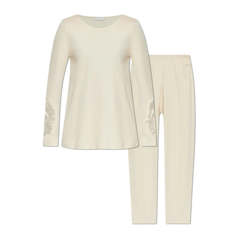 Hanro Damen Beige - Belen Nw L/Slv Pajama - Nightwear & Lounge - L